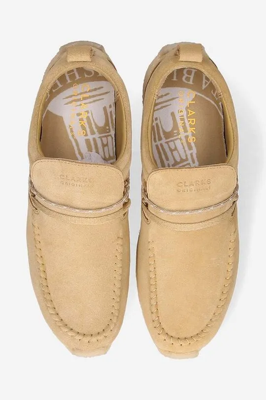 Clarks suede shoes x Ronnie Fieg Maycliffe beige color 26170245