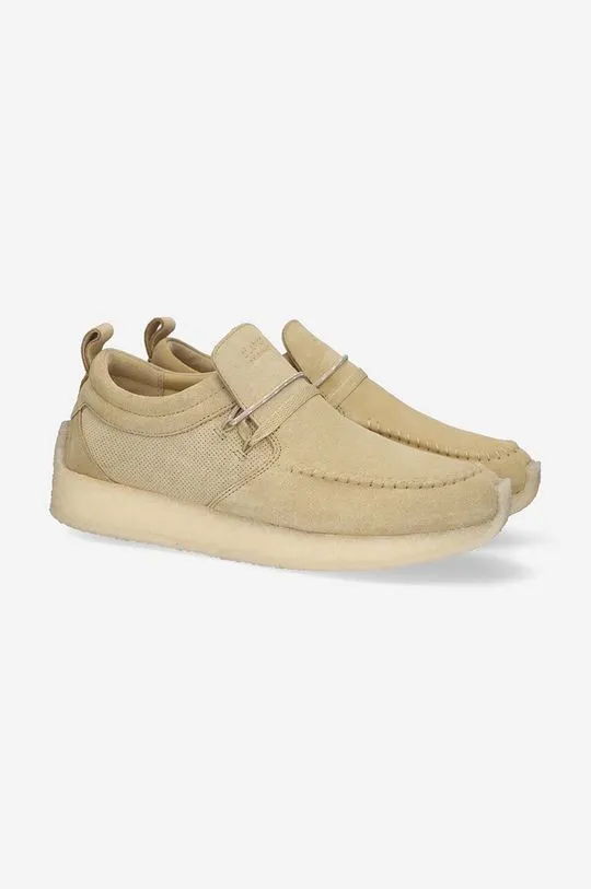 Clarks suede shoes x Ronnie Fieg Maycliffe beige color 26170245