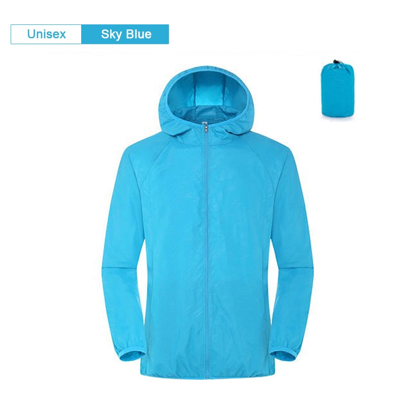 Clothes Quick Dry Skin Windbreaker With Pocket