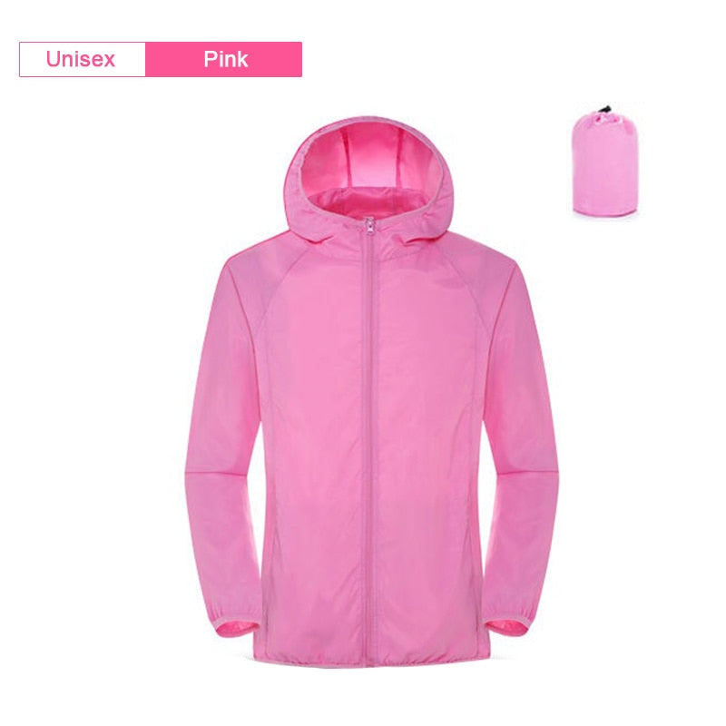 Clothes Quick Dry Skin Windbreaker With Pocket