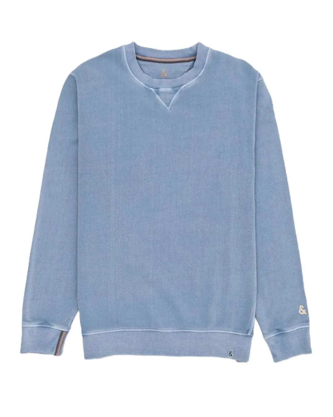 Colours & Sons Stone Cotton Crew Neck Sweater