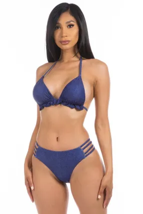 Denim Two Piece Bikini Swimwear