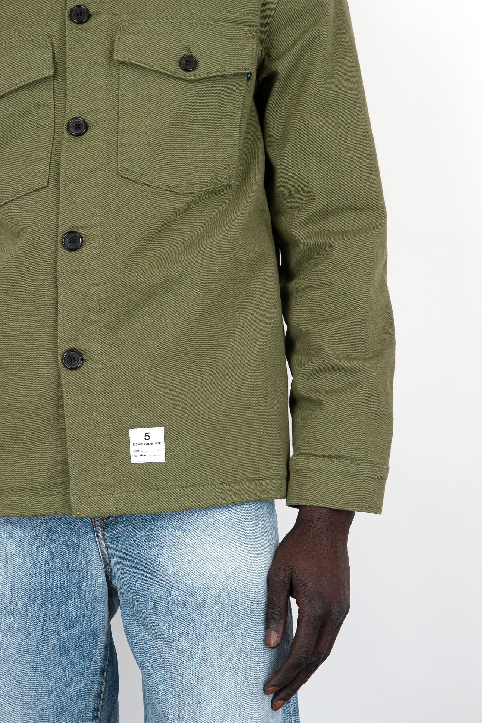 Department Five Overshirt Broz Cotone Verde Militare