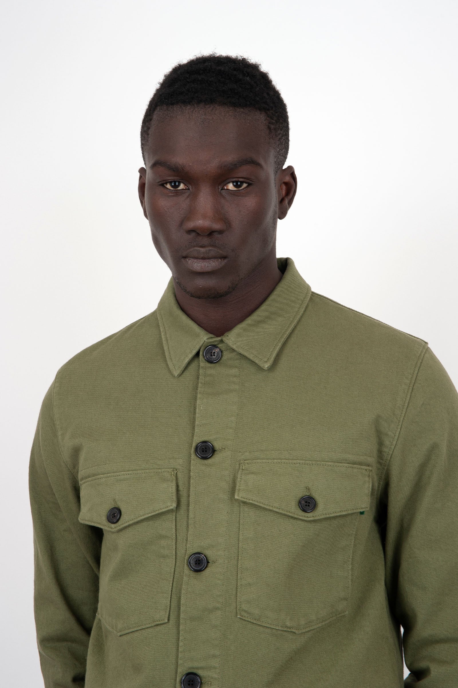 Department Five Overshirt Broz Cotone Verde Militare