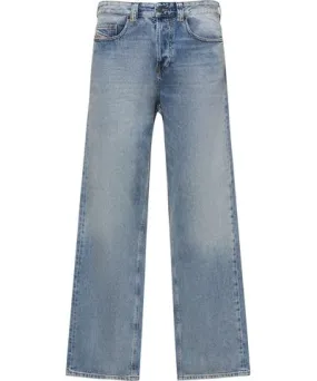 Diesel D-macro Cotton Denim Straight Jeans