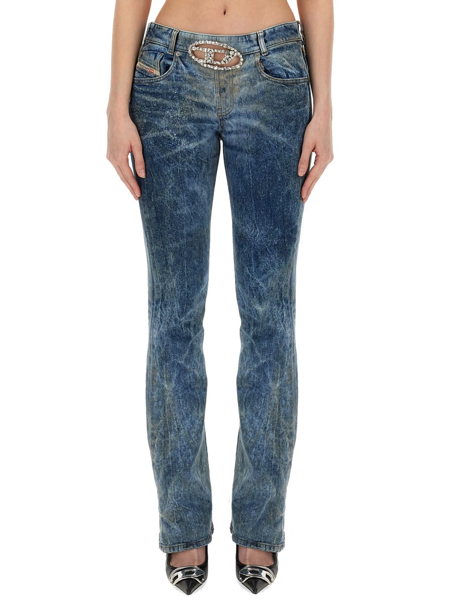 DIESEL      JEANS 1969 D-EBBEY-FSE IN DENIM DI COTONE 