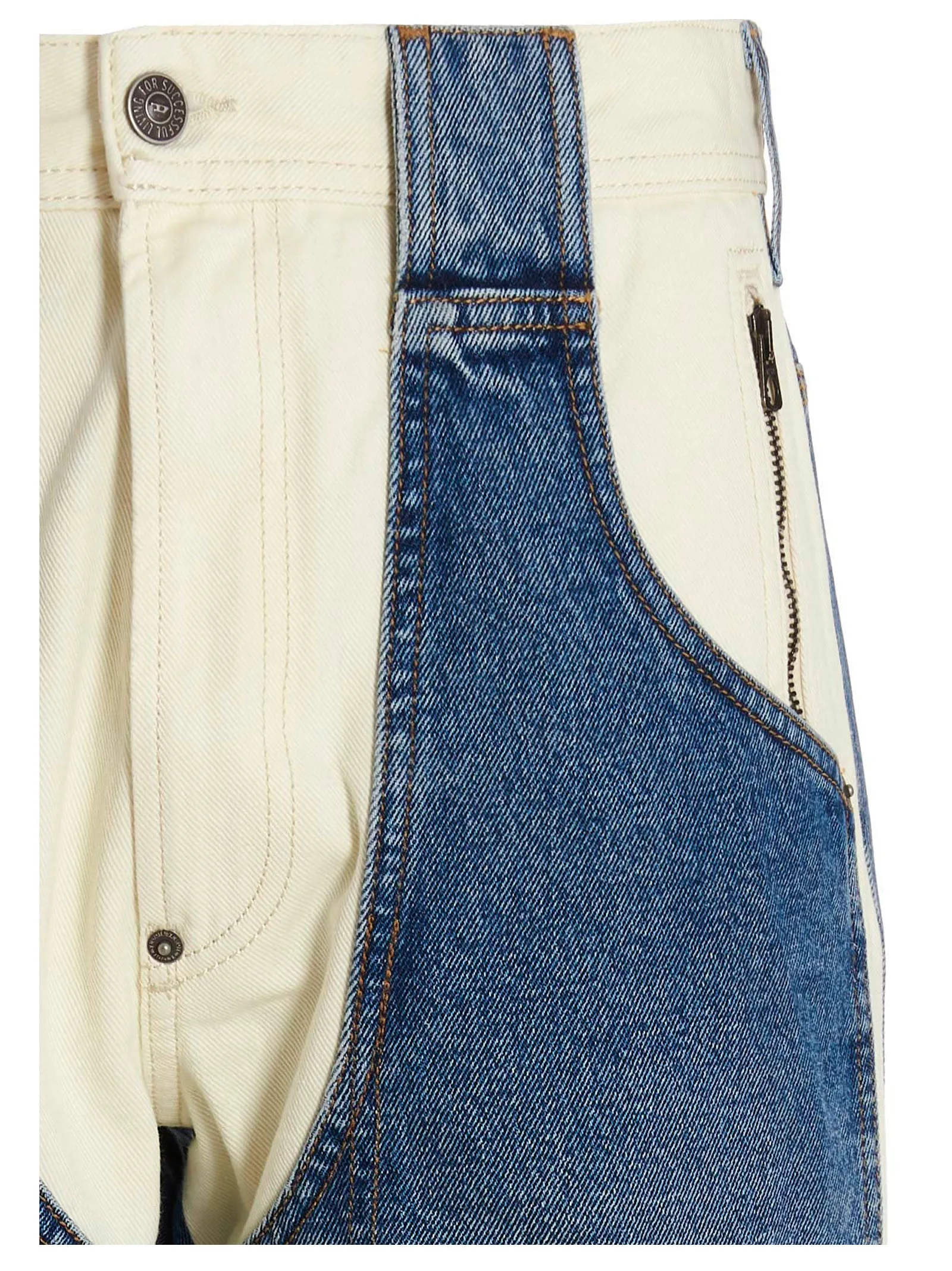 Diesel P-5-D Panelled Mid-Rise Jeans