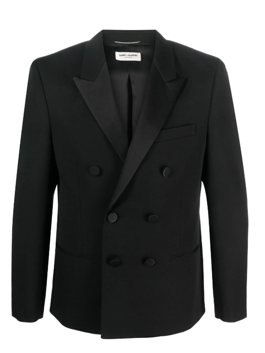 DOUBLE-BREASTED WOOL BLAZER