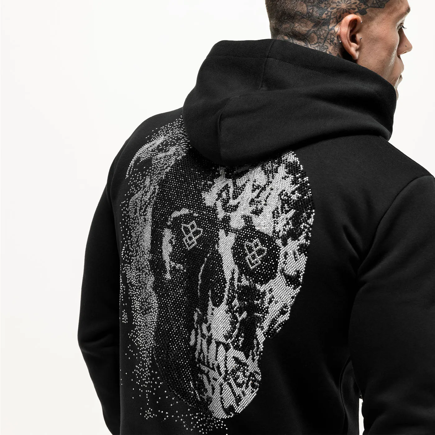 Embellished Skull Hoodie