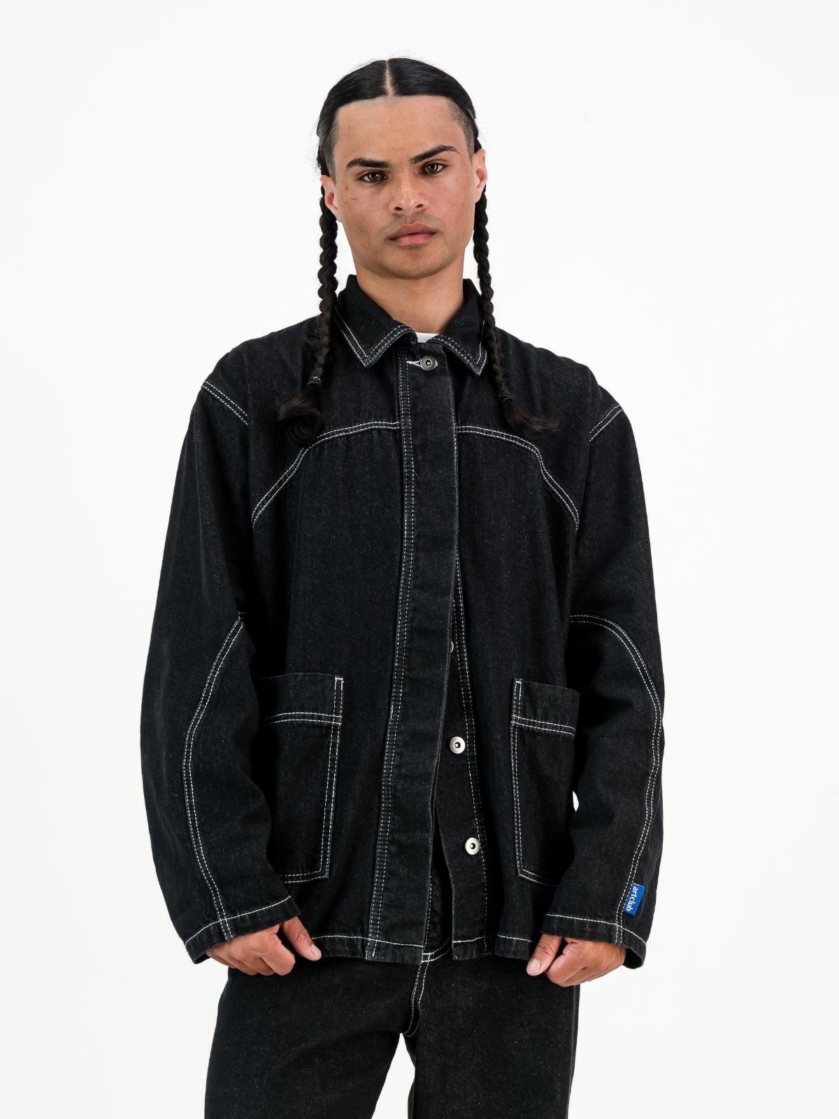 Engineered Denim Jacket - Black