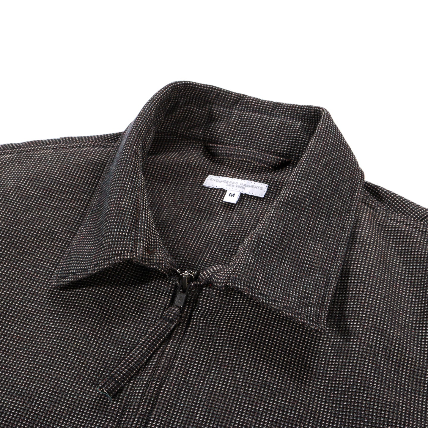 ENGINEERED GARMENTS CLAIGTON JACKET DARK BROWN CP WAFFLE