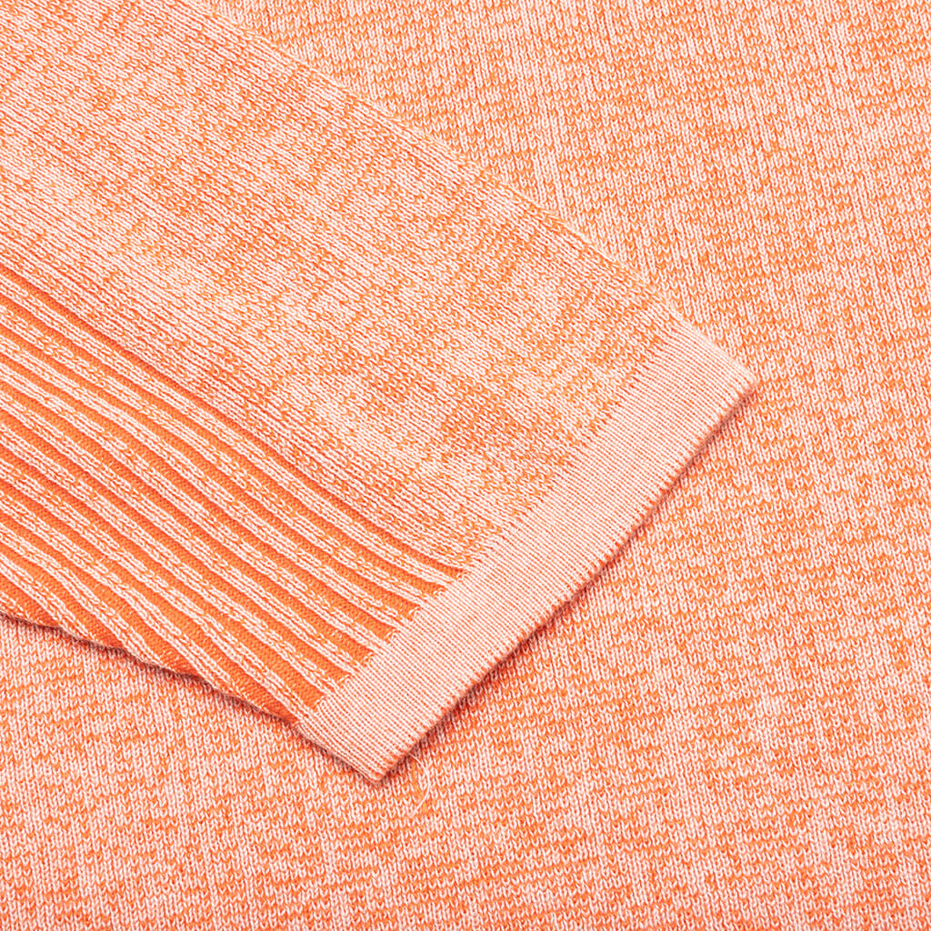 Engineered Panel Sweater - Orange