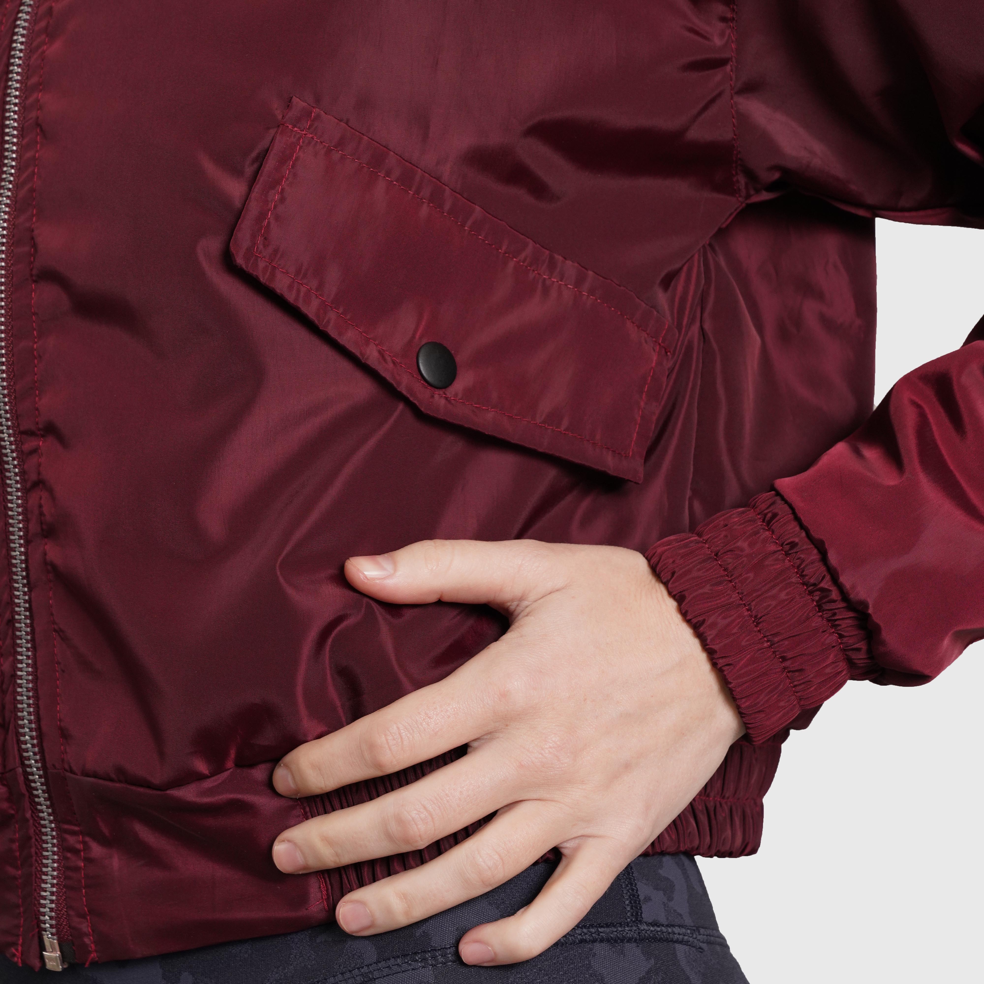 Essential Bomber Jacket (Maroon)