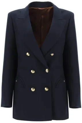 everynight alcanara double-breasted blazer