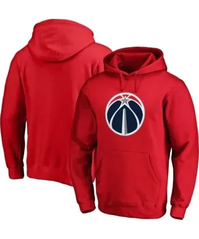 Fanatics Men's NBA Fanatics Washington Wizards Icon Primary Logo Fitted Pullover Hoodie