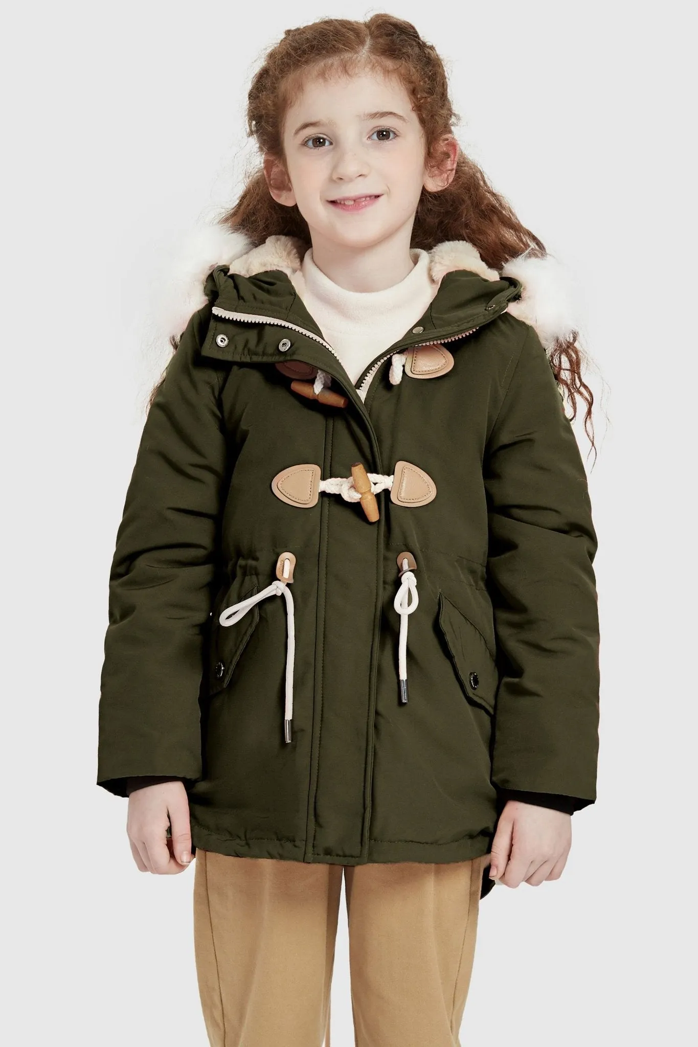 Fleece Lined Winter Coat with Hood