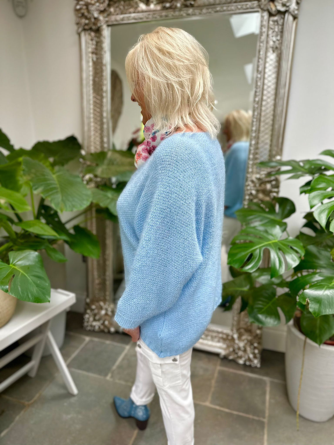 Fluffy V Neck Knit Bella