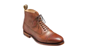 Foley - Mid Brown Soft Grain Toe-Cap Boot