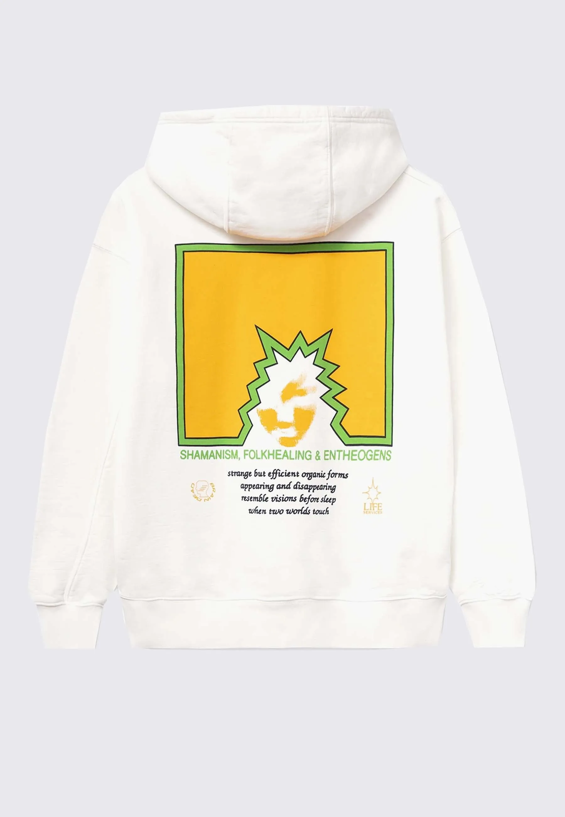 Folk Healing Hoodie - white