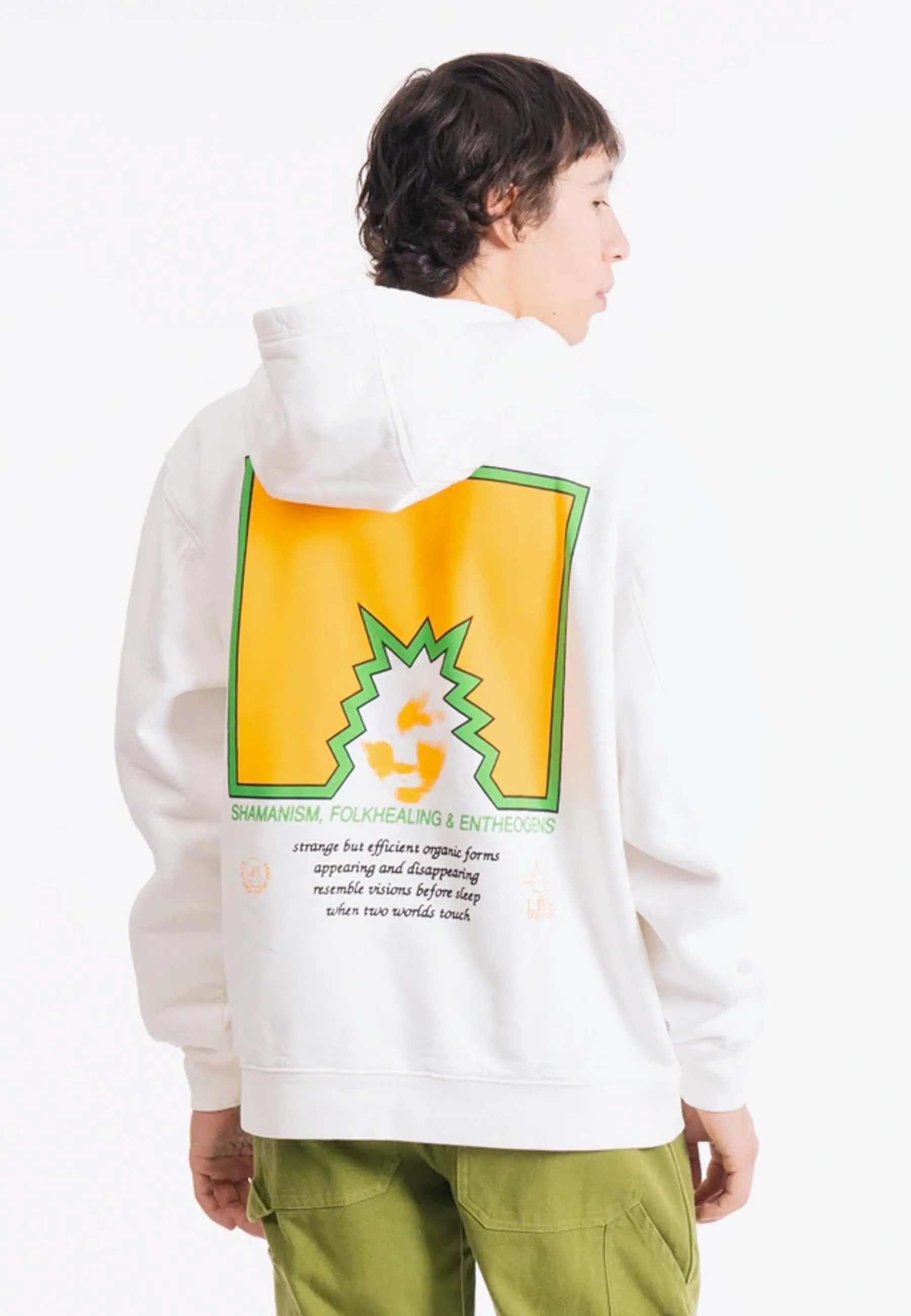 Folk Healing Hoodie - white