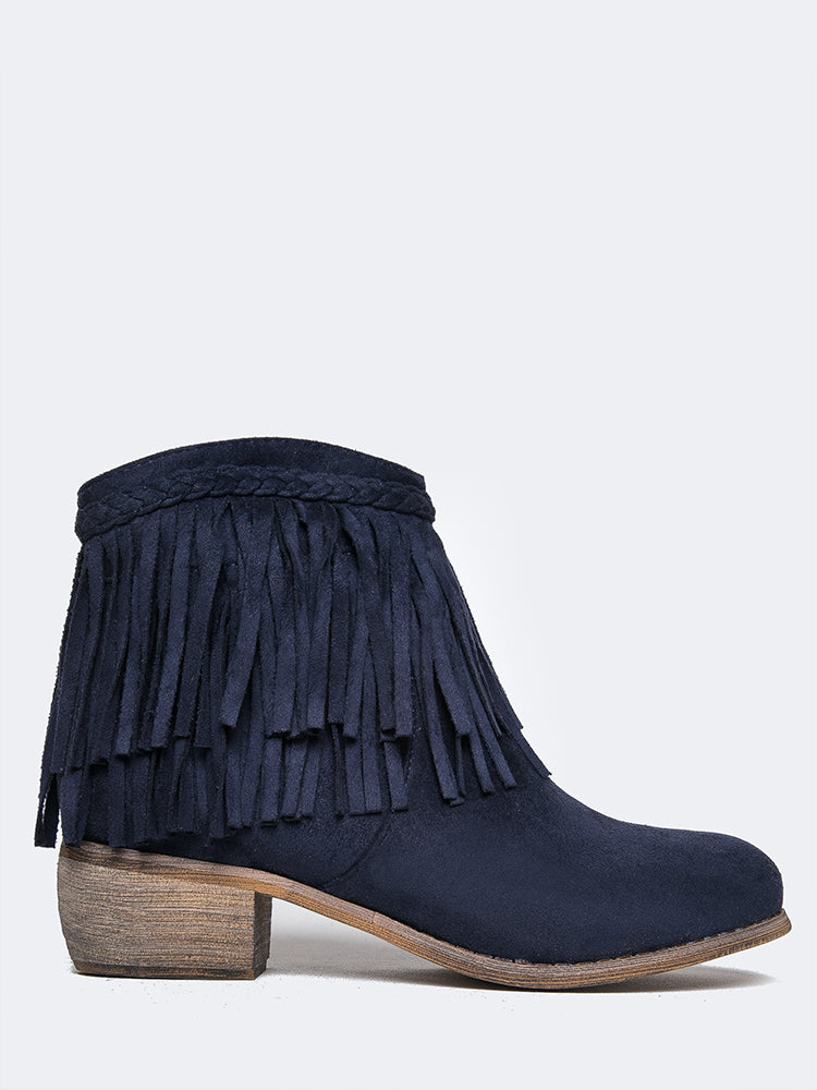 Fringe Ankle Bootie