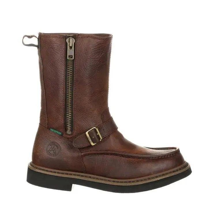 Georgia Boot Side-Zip Waterproof Work Wellington G4124