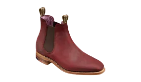 Gina - Plum Waxy Suede Women Chelsea boot