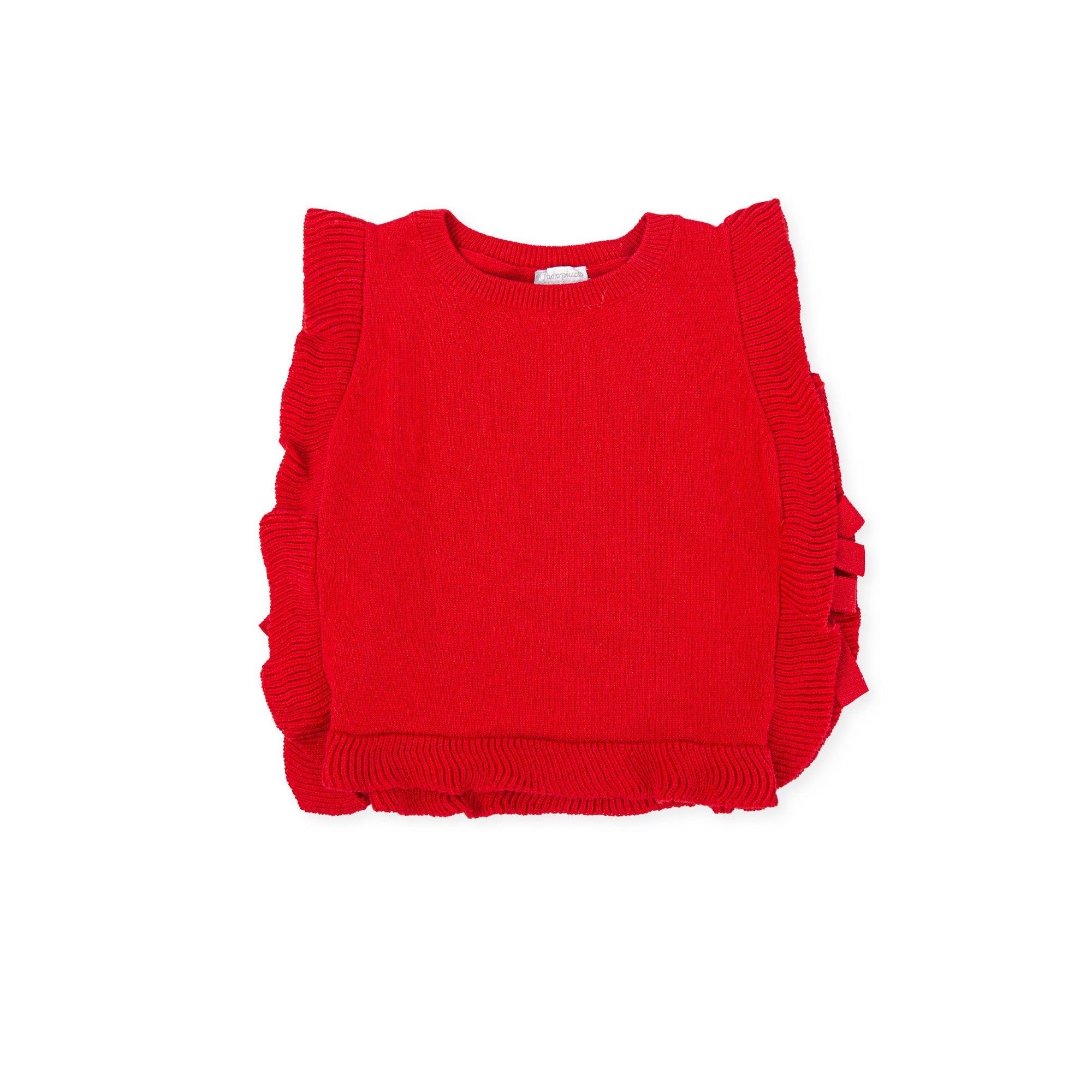 Girl Témpera Waistcoat-Red