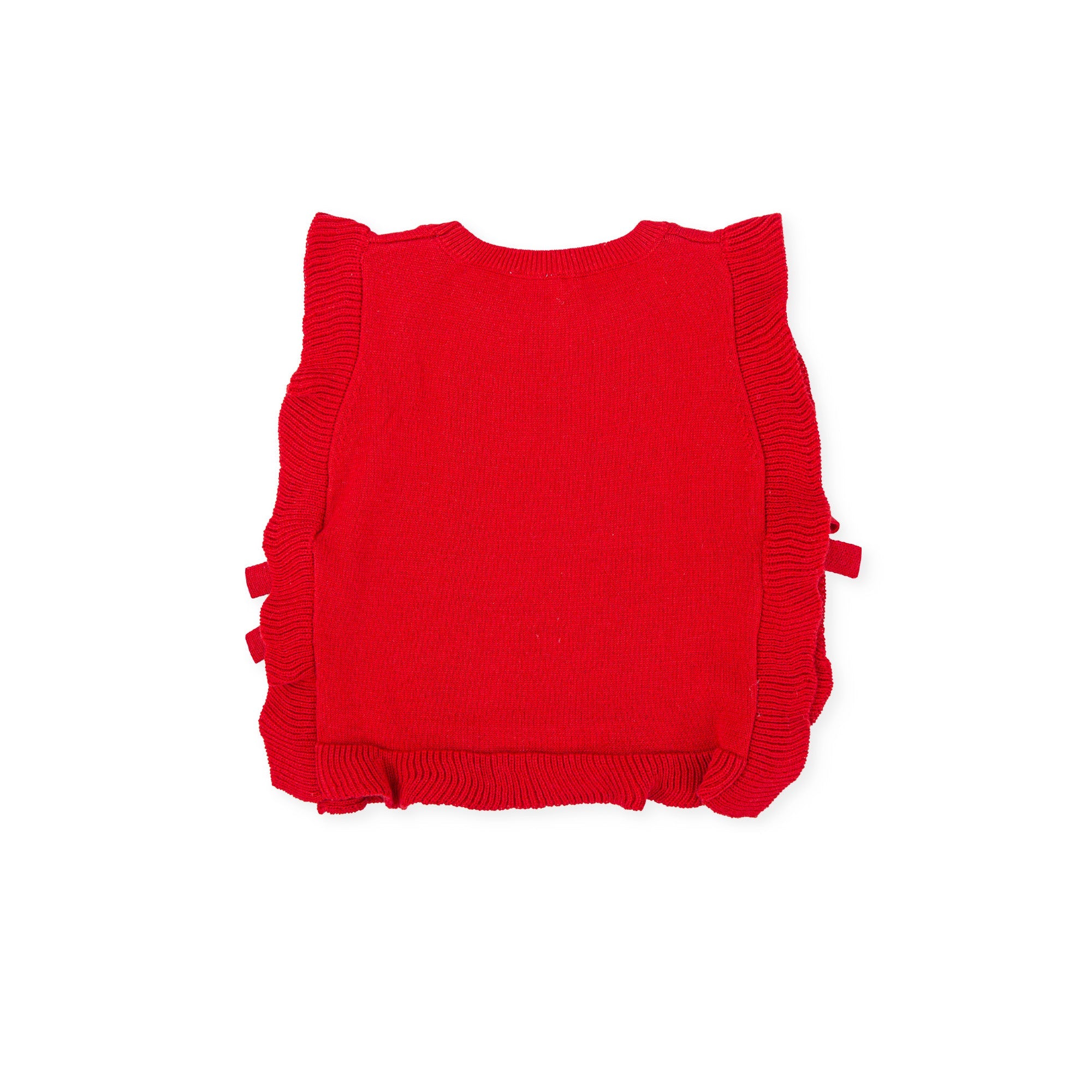 Girl Témpera Waistcoat-Red