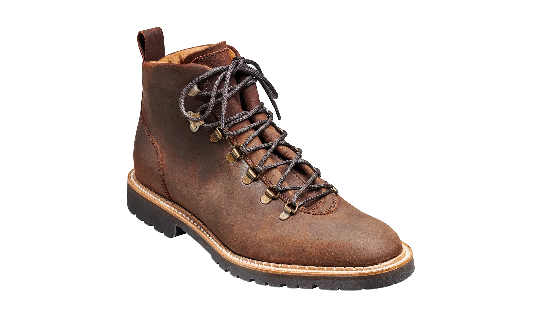 Glencoe - Mid Brown Waxy Suede Mens Hiking Boot