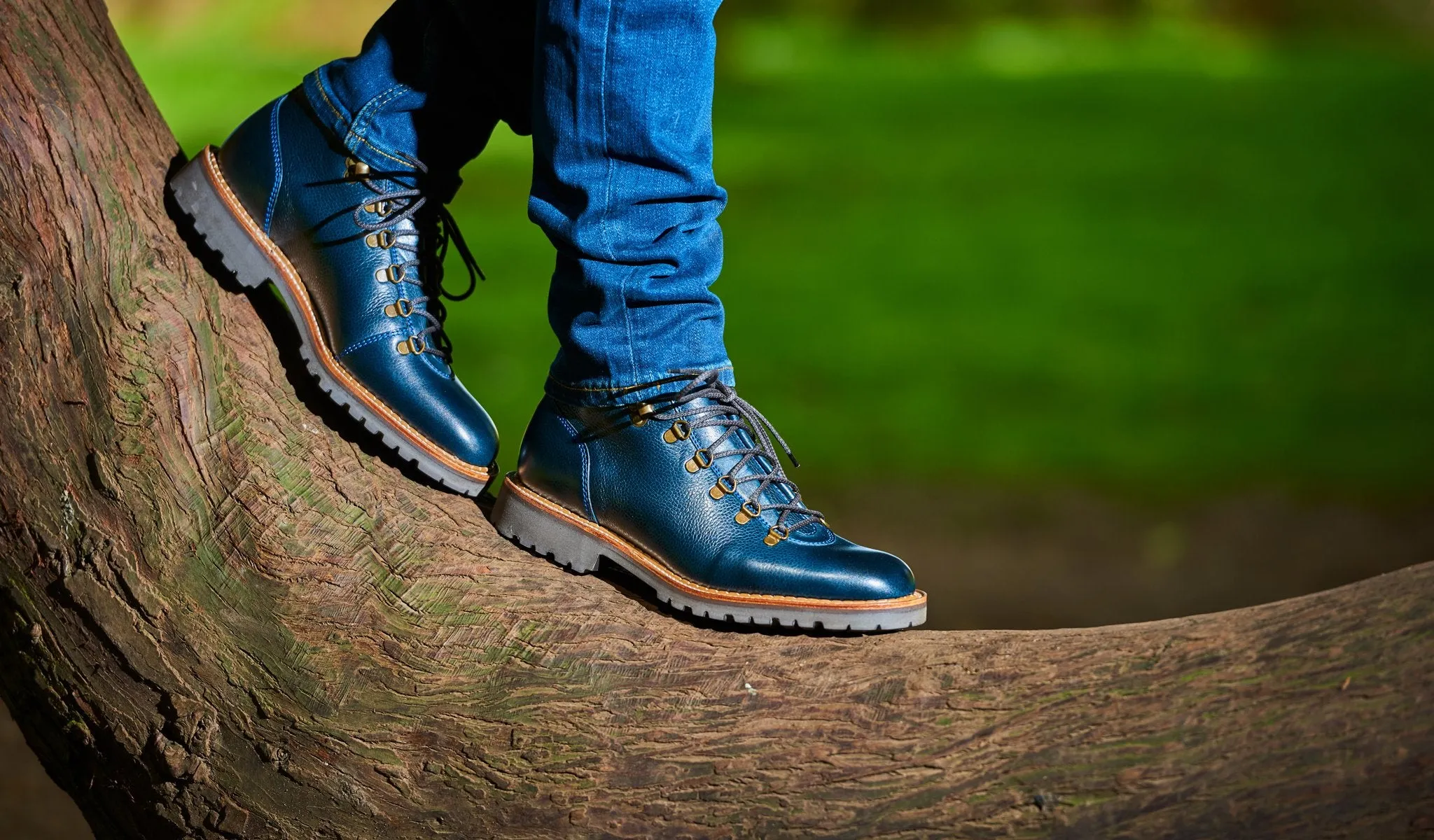 Glencoe - Navy Grain Mens Hiking Boot