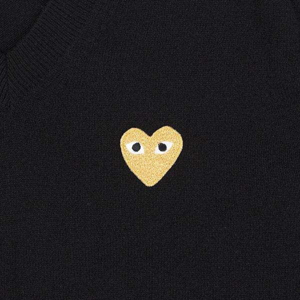 Gold Heart Sweater - Black