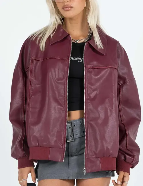 Goldsmith Faux Leather Bomber Jacket - William Jacket