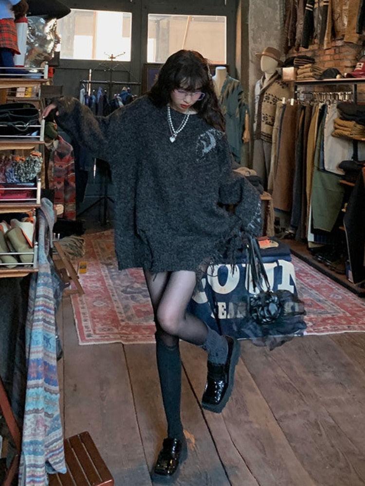 Gothic Streetwear Oversized Sweater