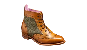 Grace - Cedar Calf / Green Tweed - Women Lace up Boot