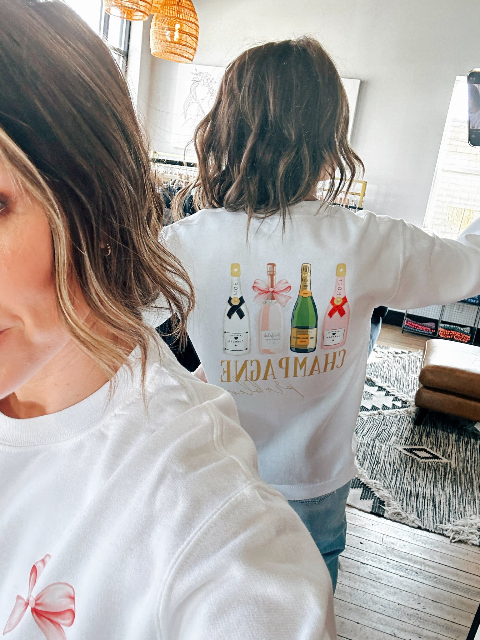 Graphic Champagne Sweatshirt