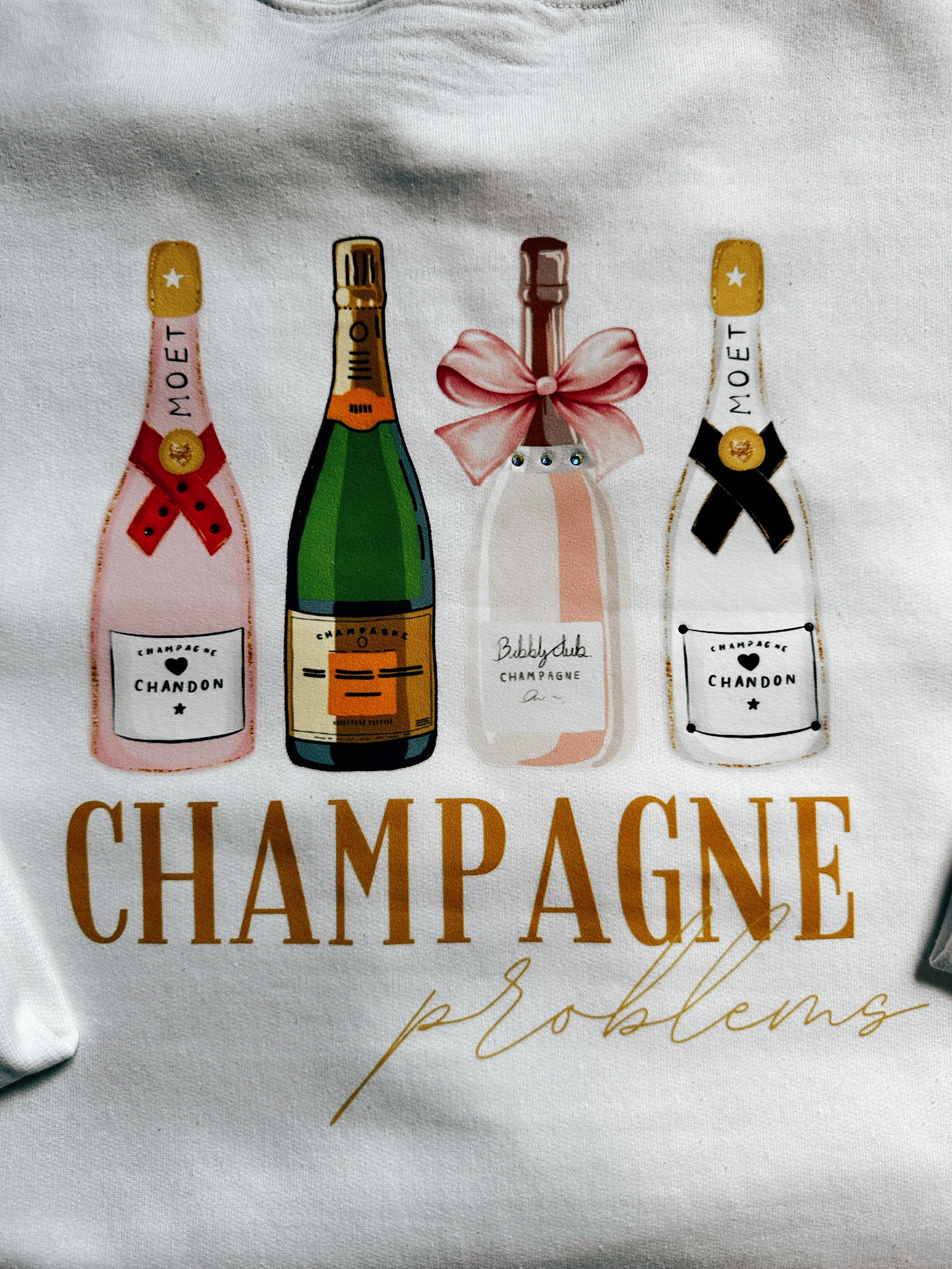 Graphic Champagne Sweatshirt