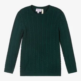 Green Knitted Wool Sweater 