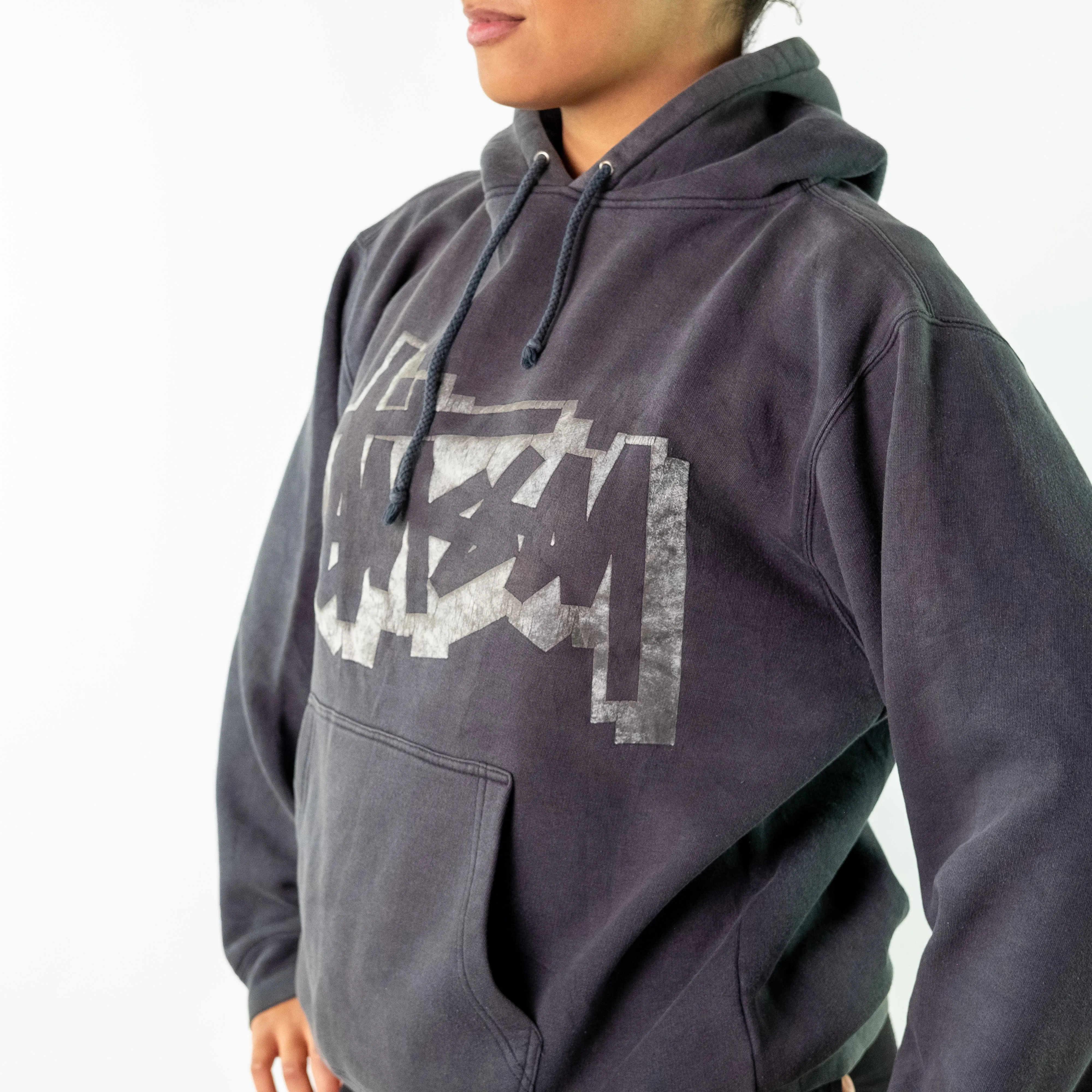 Grey 90s Stüssy Hoodie (L)