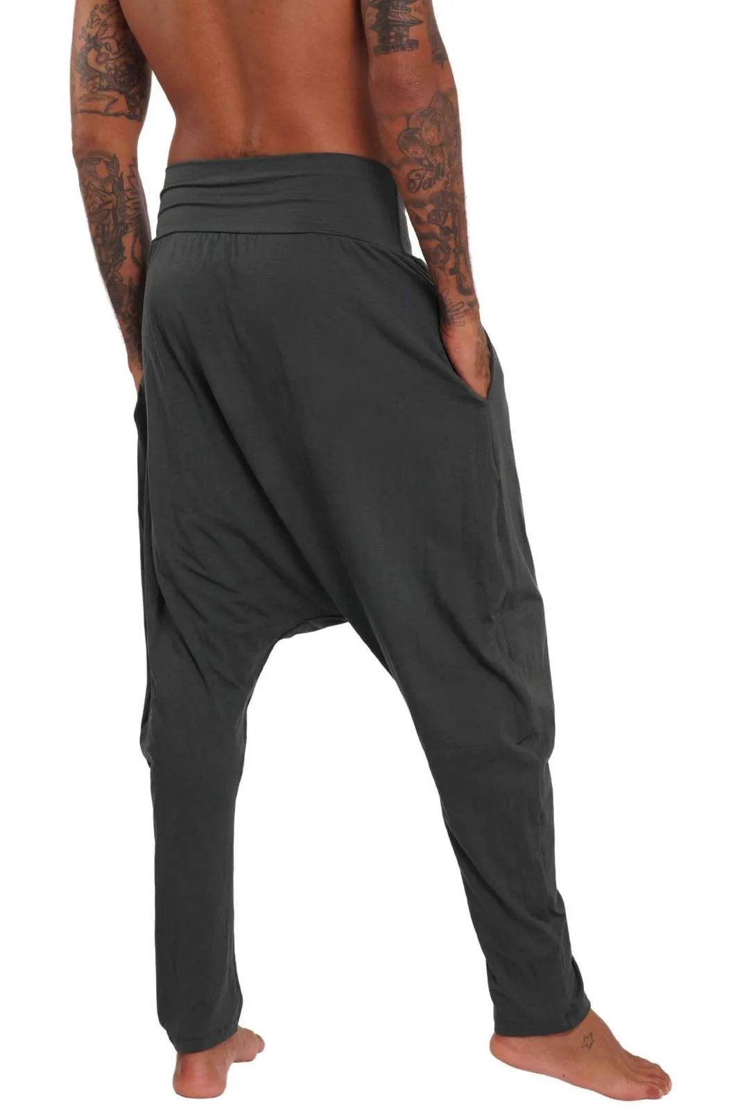 Harlem Mens Harem Pants - Steel Grey