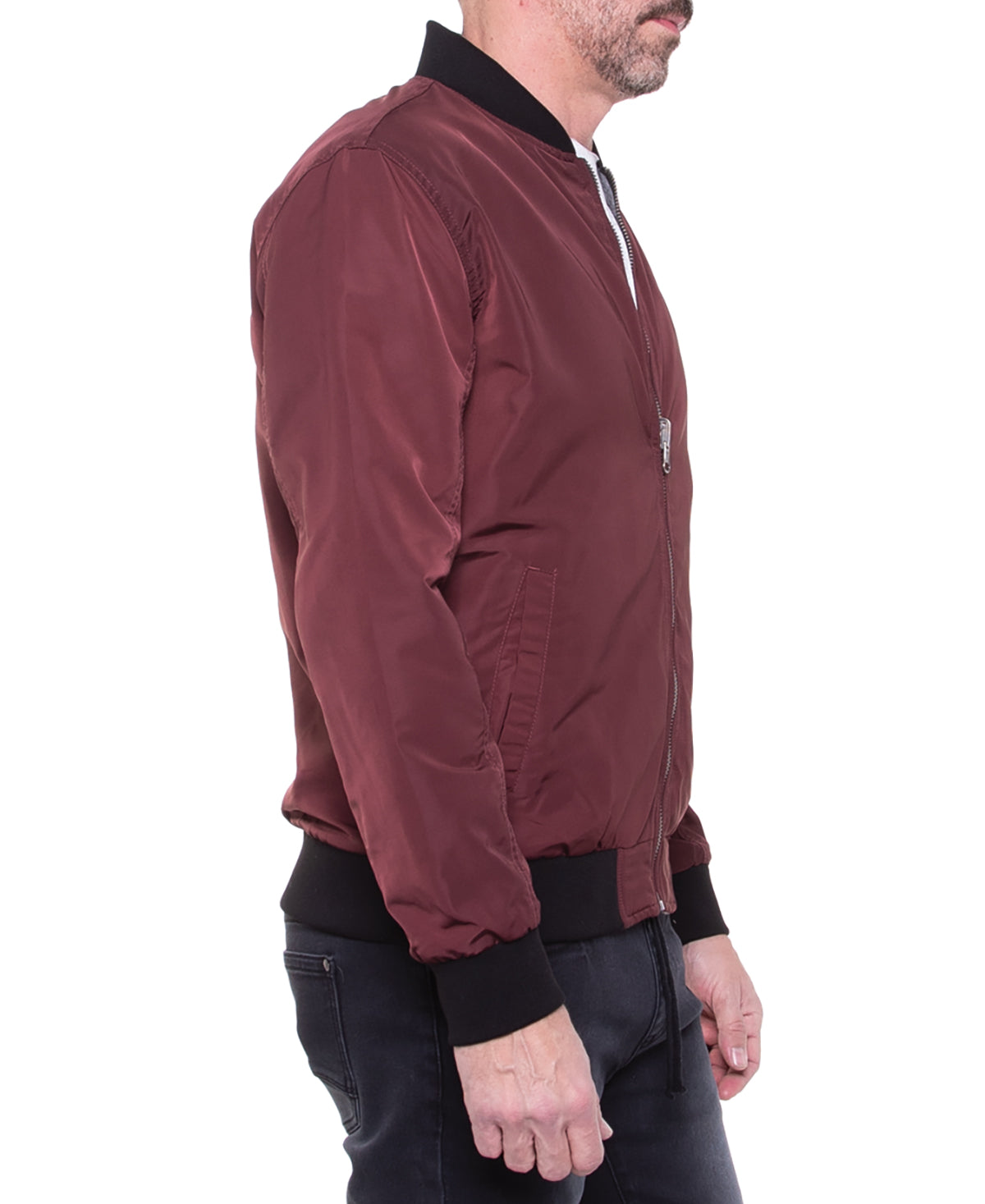 Harley Reversible Bomber Jacket (Mulberry)