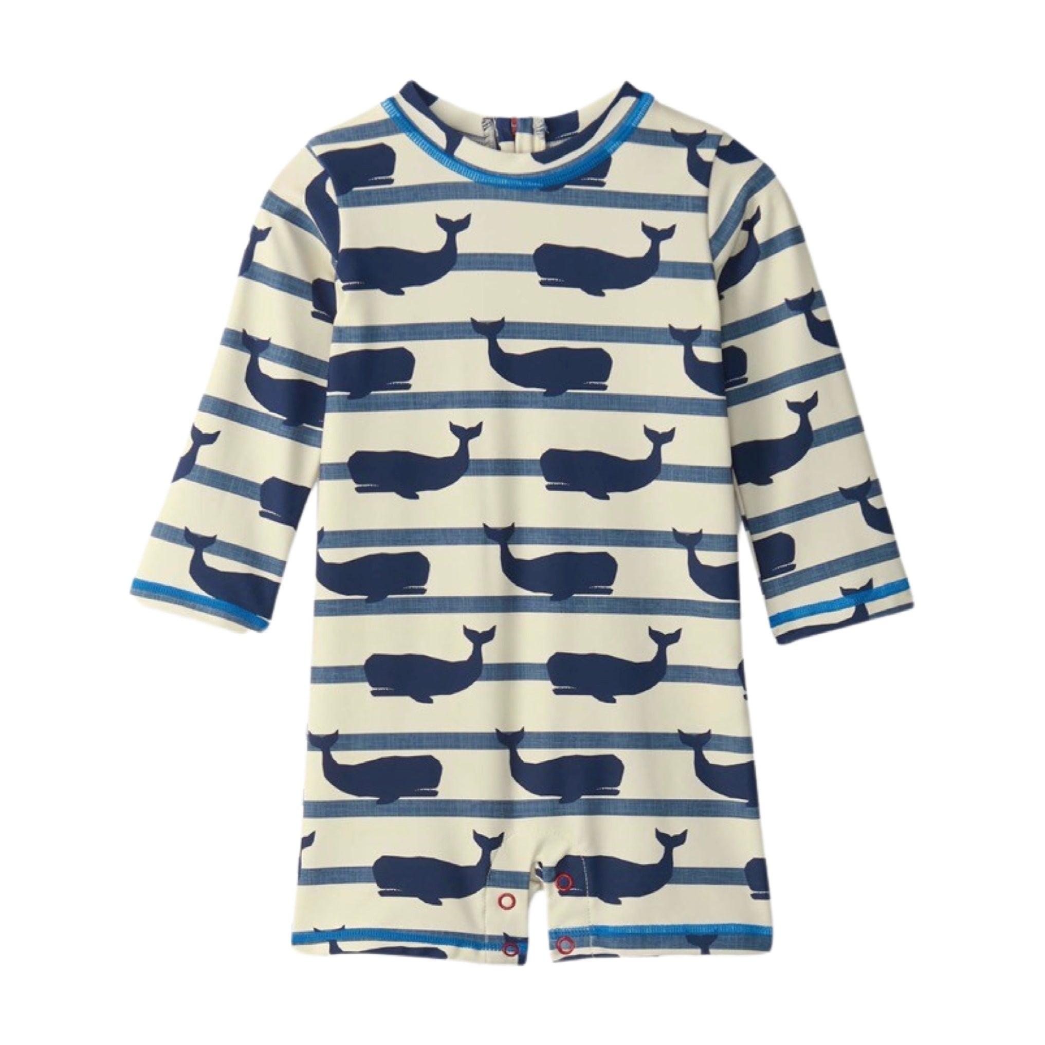 Hatley Baby Boys Nautical Whale One-Piece Rashguard