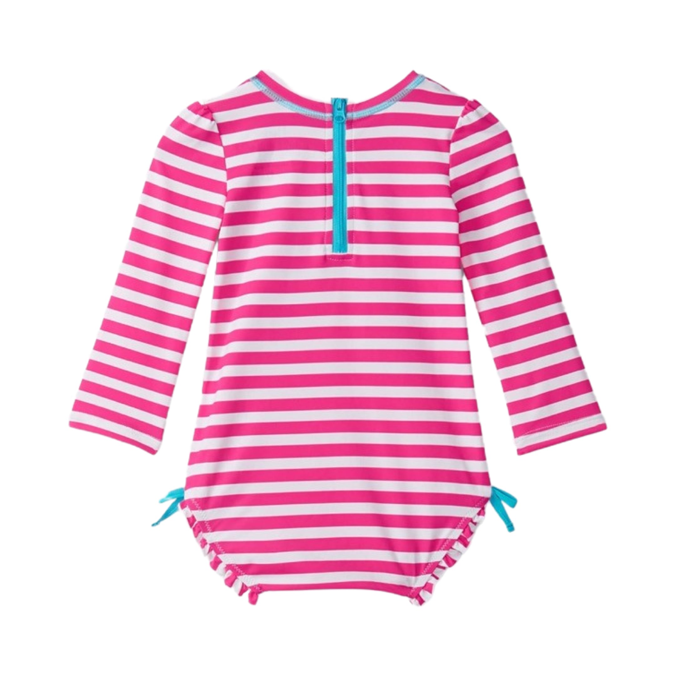 Hatley Baby Girls Candy Stripes Rashguard Swimsuit