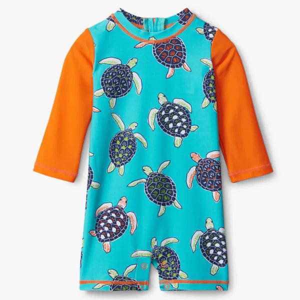 Hatley Kids Tropical Turtles Baby One Piece Rashguard- S23TTI908B