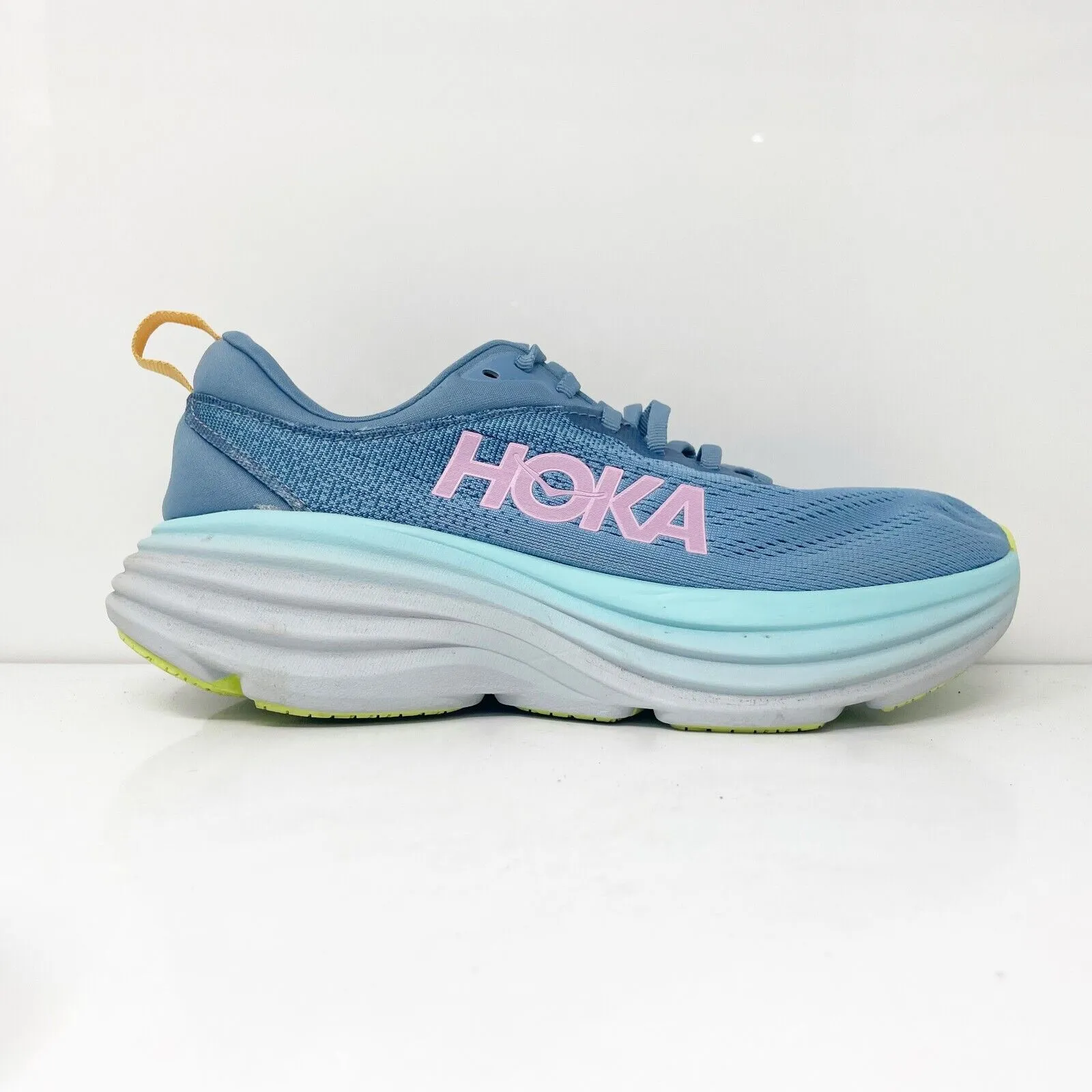 Hoka One One Womens Bondi 8 1127952 SSK Blue Running Shoes Sneakers Size 8 B