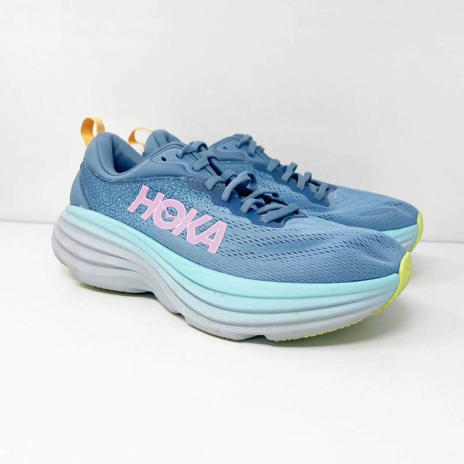 Hoka One One Womens Bondi 8 1127952 SSK Blue Running Shoes Sneakers Size 8 B