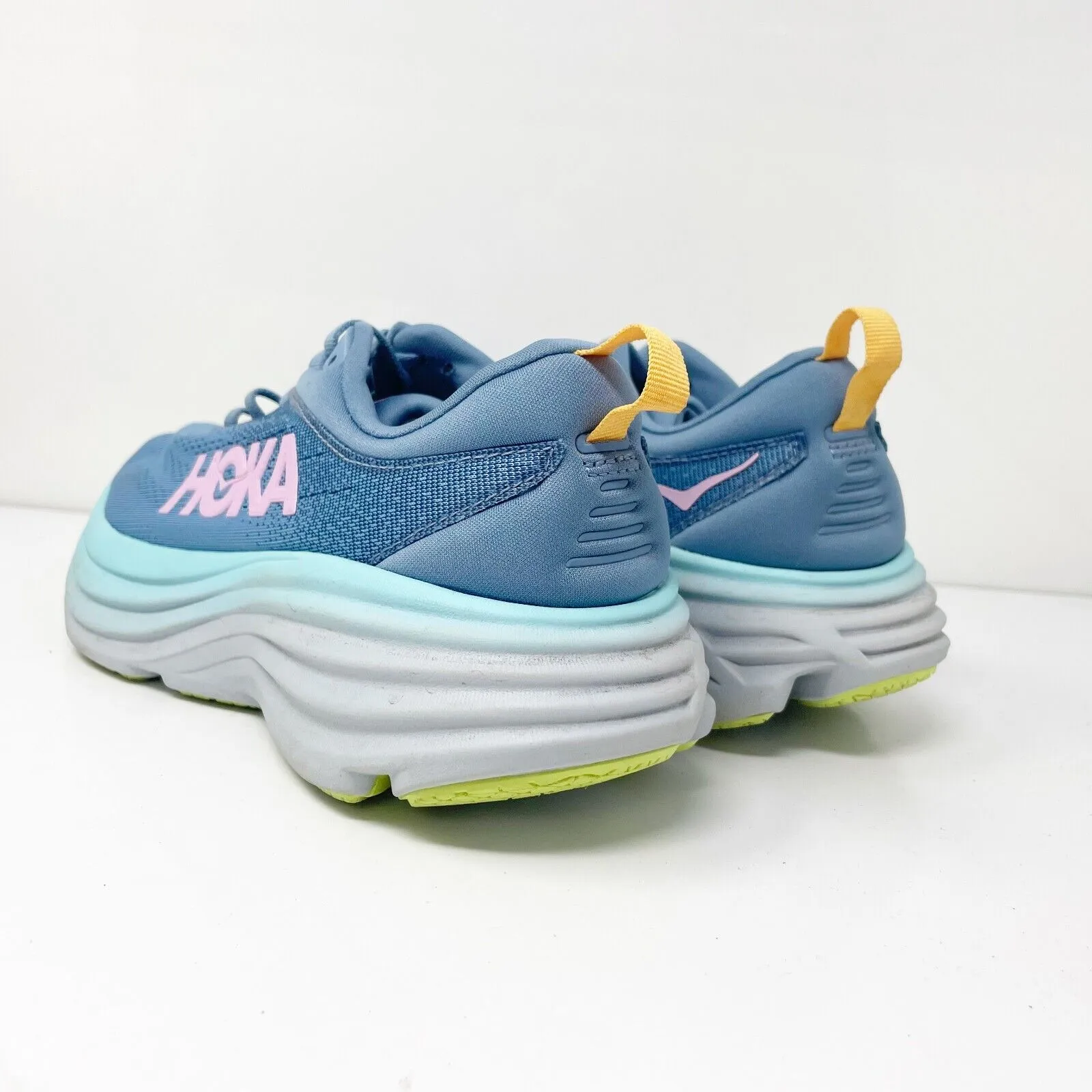 Hoka One One Womens Bondi 8 1127952 SSK Blue Running Shoes Sneakers Size 8 B