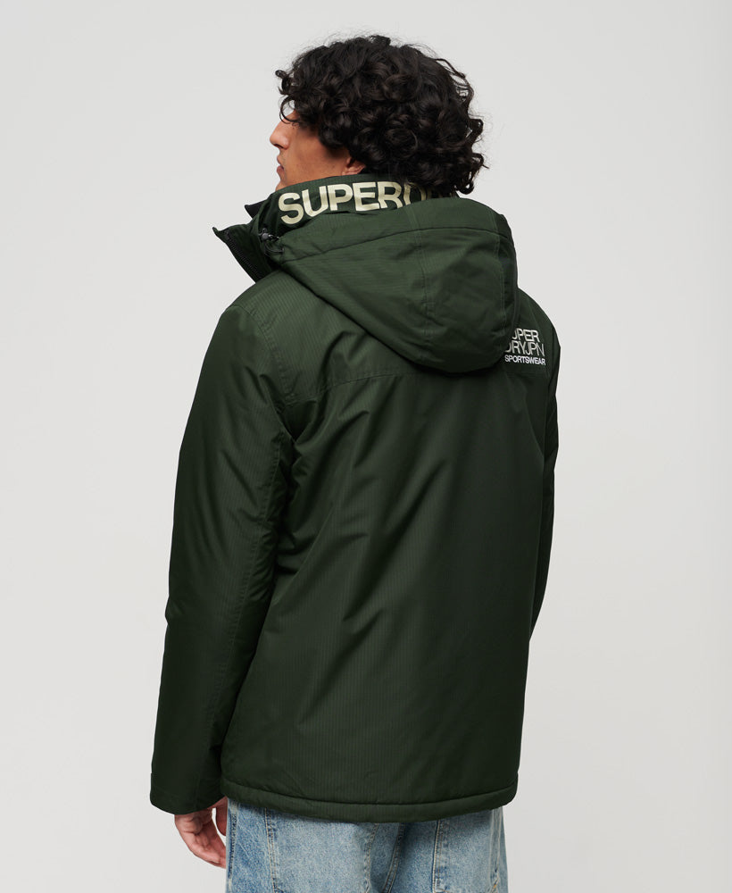 Hooded Yachter Windbreaker Jacket | Academy Dark Green