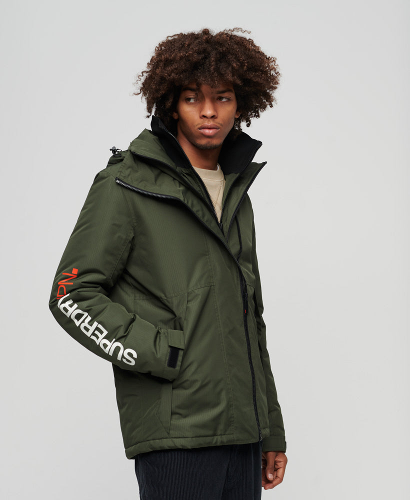 Hooded Yachter Windbreaker Jacket | Dark Moss Green