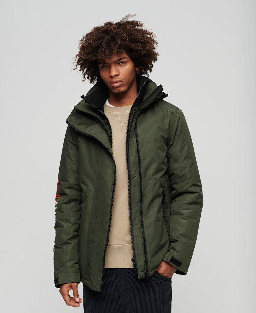 Hooded Yachter Windbreaker Jacket | Dark Moss Green